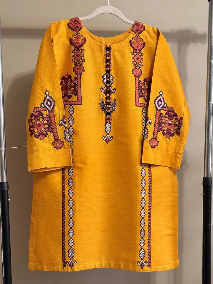 Cotton Embroidered Kurti / Kurta, photo 2 of 4