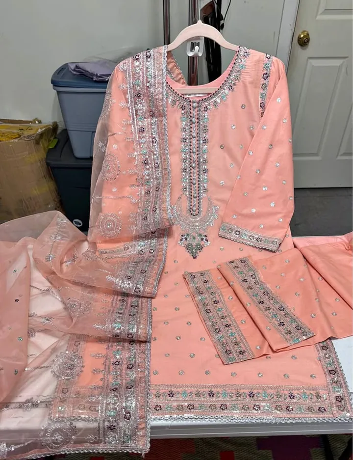 Cotton Party Wear Dress, photo 1 of 5