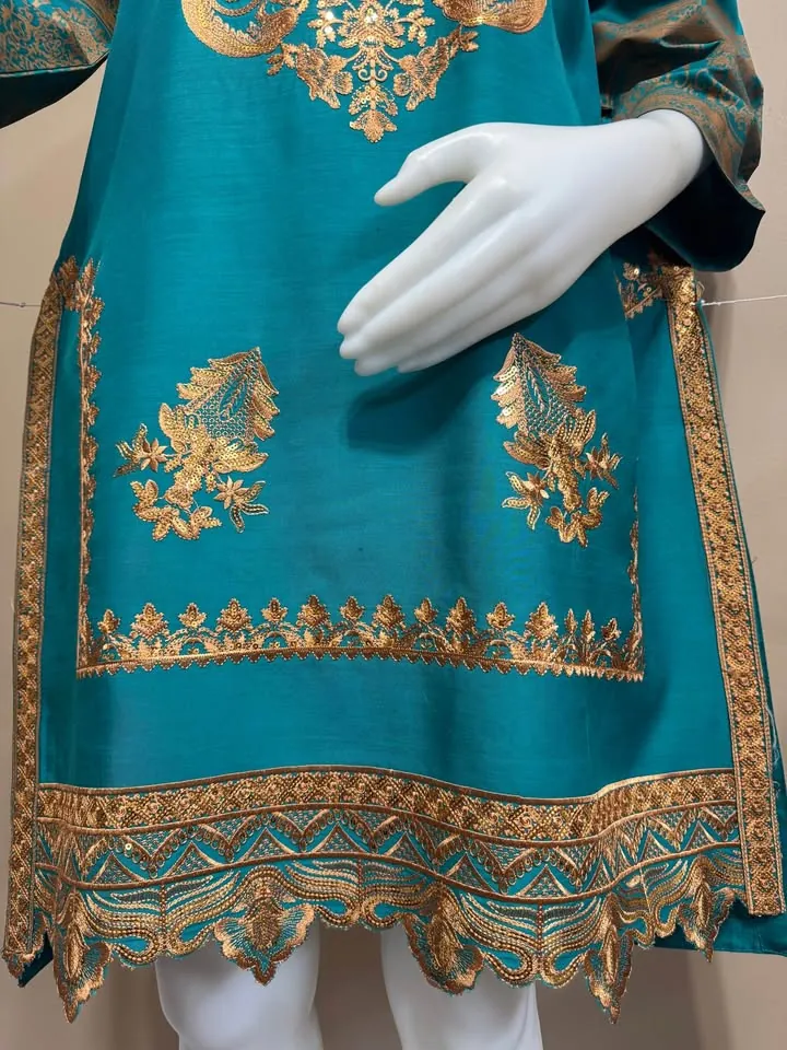 Viscose Embroidered Kurti / Top, photo 4 of 6