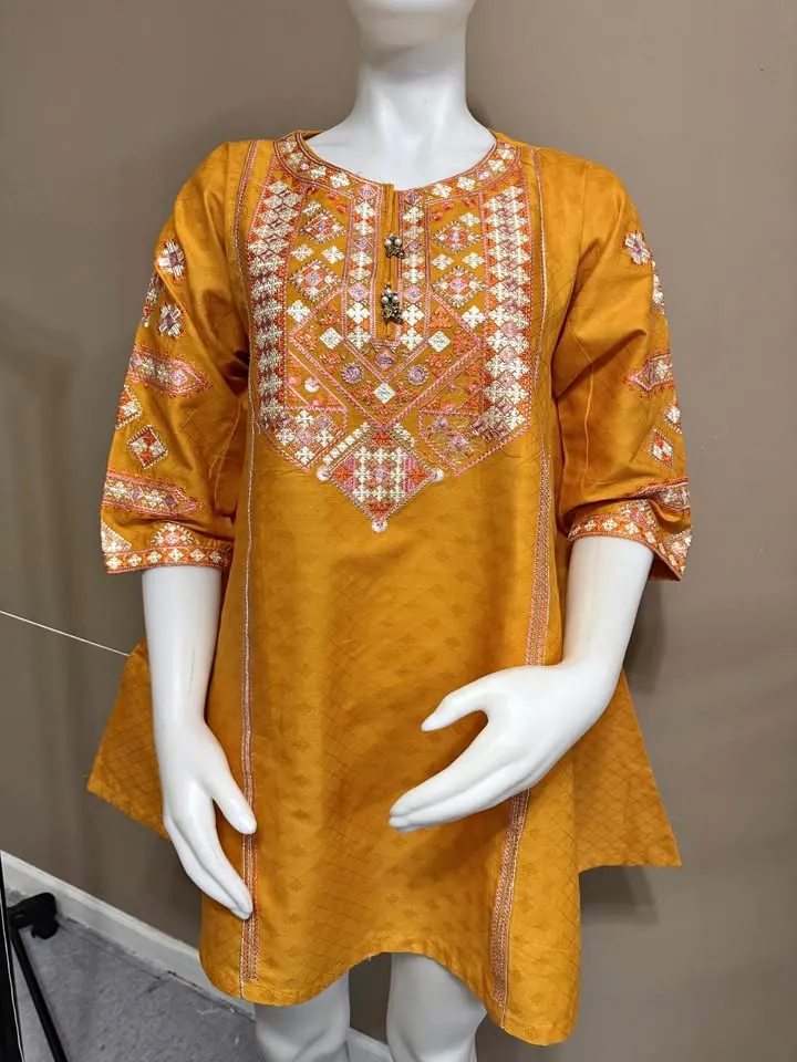 Cotton Embroidered Peplum Top, photo 1 of 5