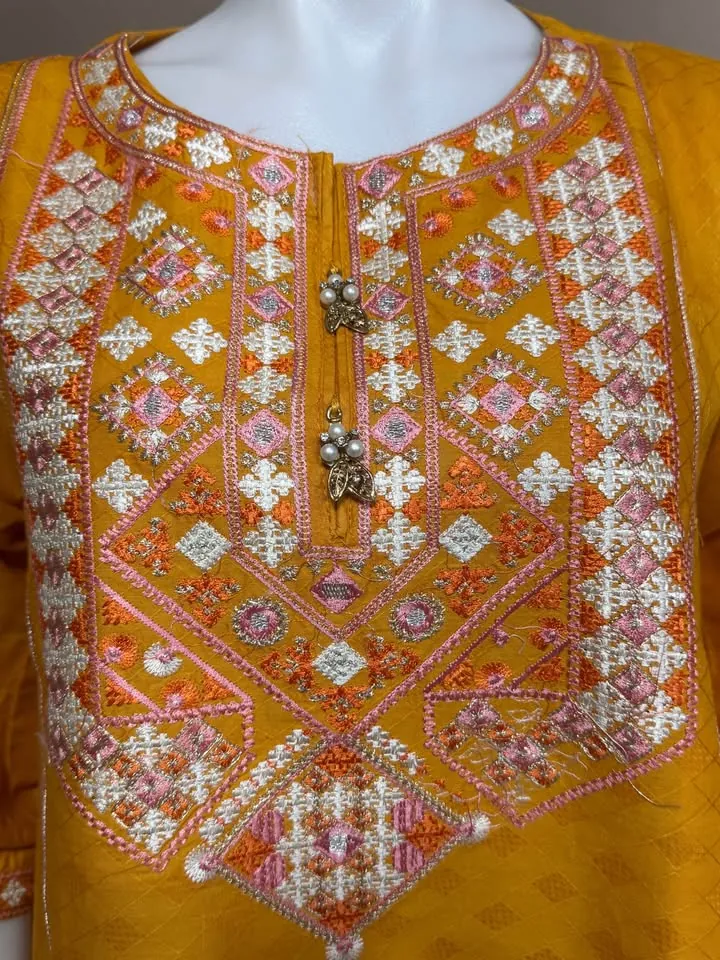 Cotton Embroidered Peplum Top, photo 5 of 5