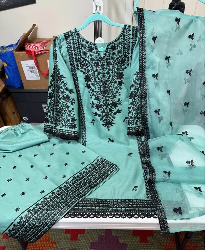 Cotton Party Wear Palazzo Dress, photo 2 of 5