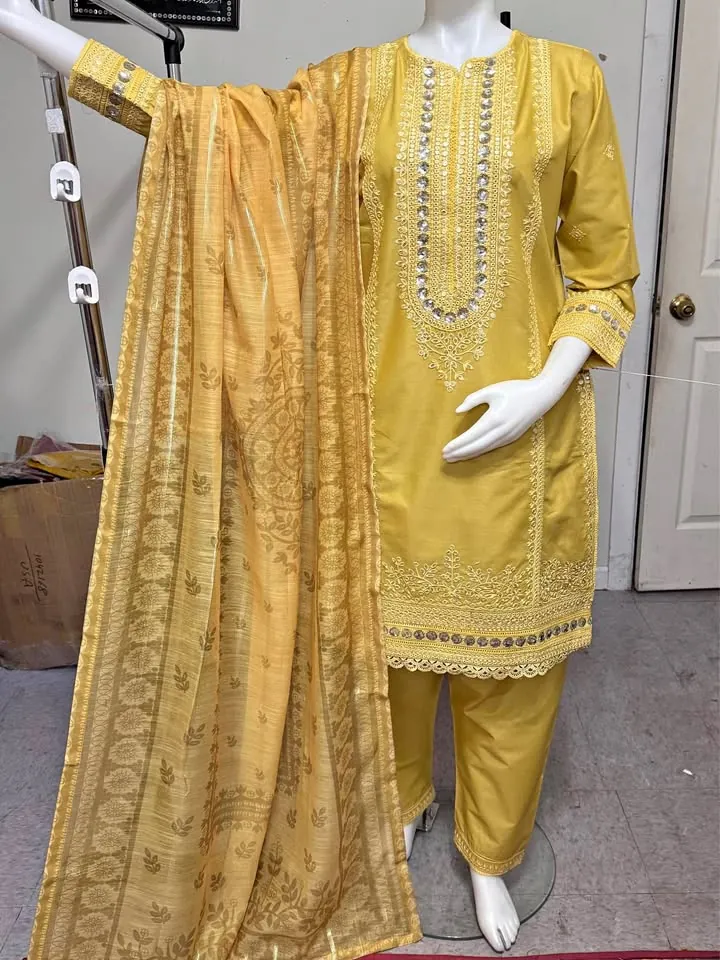 Cotton Embroidered 3-Piece Dress, photo 1 of 5
