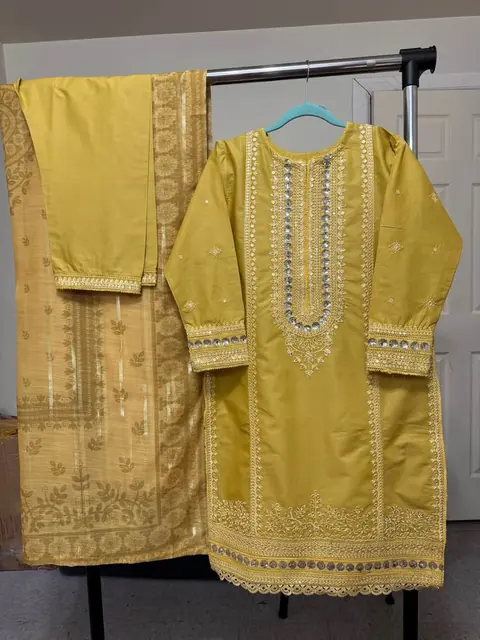 Cotton Embroidered 3-Piece Dress, photo 3
