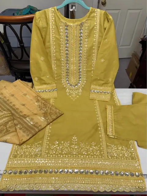 Cotton Embroidered 3-Piece Dress, photo 5