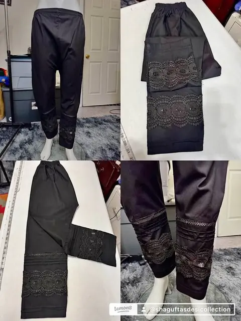 Black Stylish Cotton Pant