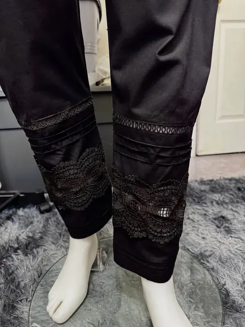 Black Stylish Cotton Pant, photo 5