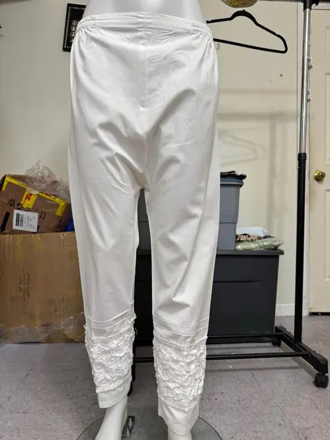 White Stylish Cotton Pant, photo 3