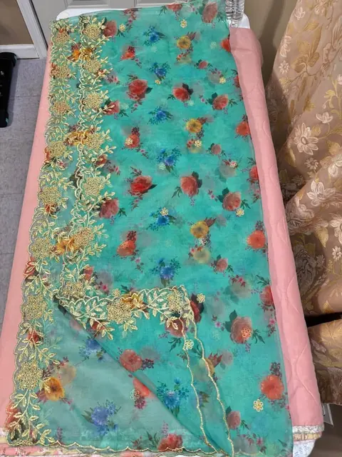 Soft Organza Embroidered Fancy Dupatta / Shawl, photo 3