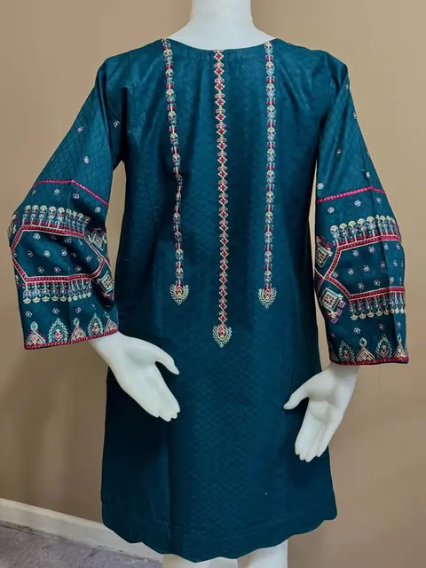 Cotton Both Sides Embroidered Kurti, photo 5