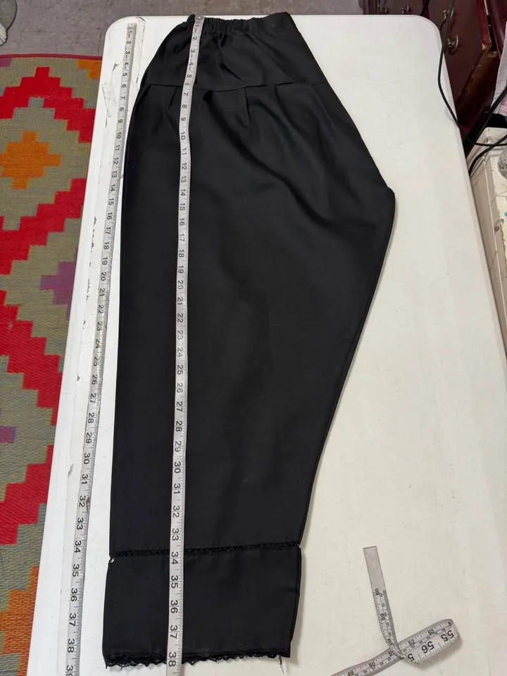 Black Cotton Ladies Shalwar / Pants, photo 4 of 5