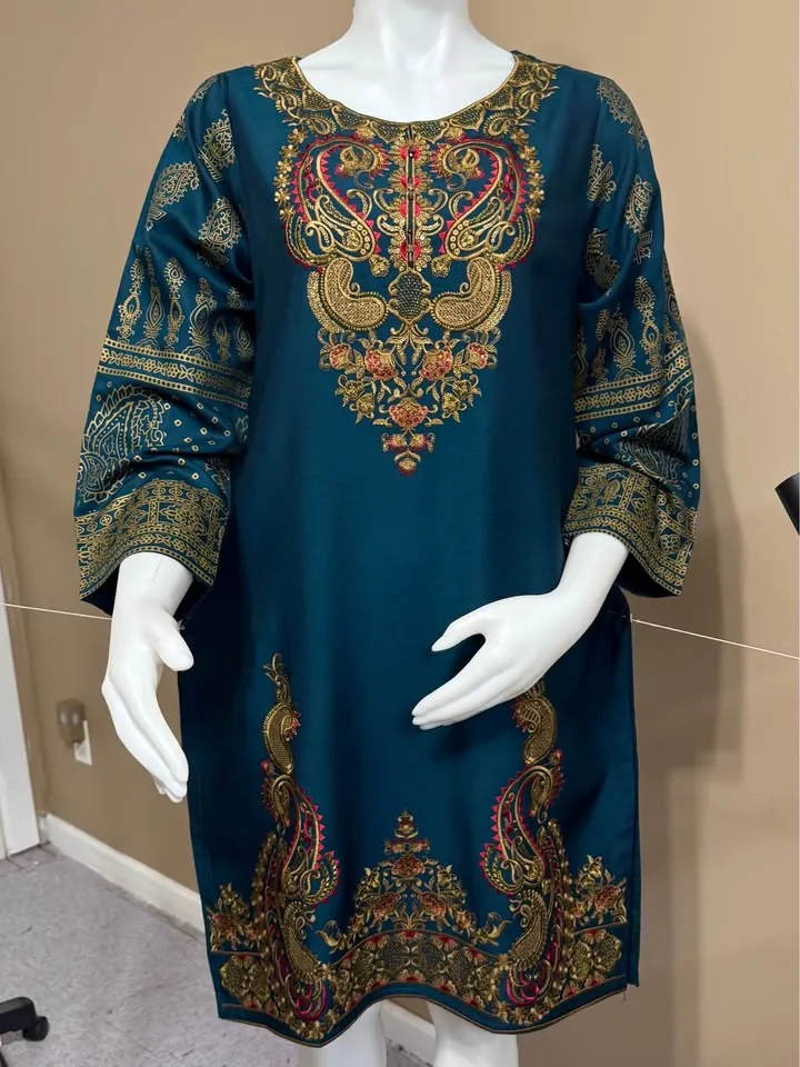 Viscose Embroidered Kurti / Top, photo 2 of 6