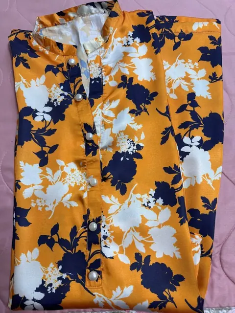 Yellow Silk Tailor Stitch Kurta / Kurti, photo 3