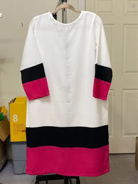 White Viscose Linen Kurti, photo 3