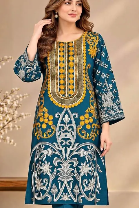 Viscose Embroidered Kurti / Top