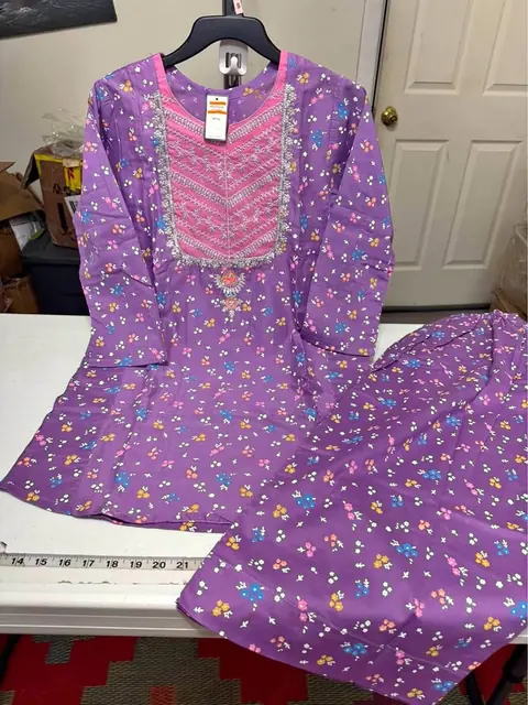Purple Girls' 2-Piece Dress