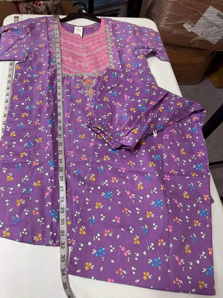 Purple Girls' 2-Piece Dress, photo 3 of 5
