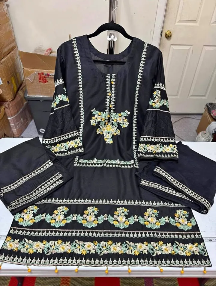 Linen Embroidered Dress, photo 1 of 4