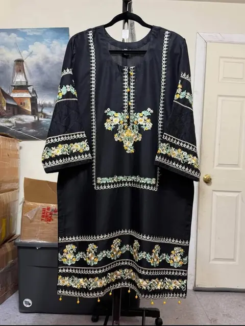 Linen Embroidered Dress, photo 3