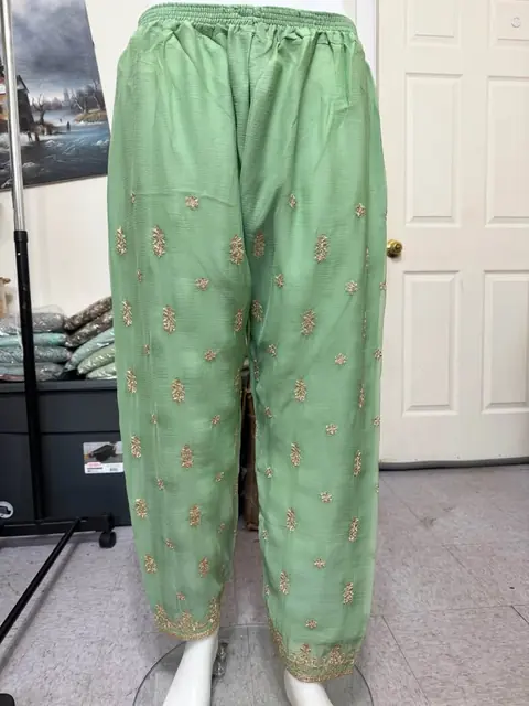 Green Chiffon Party Wear Dress, photo 7